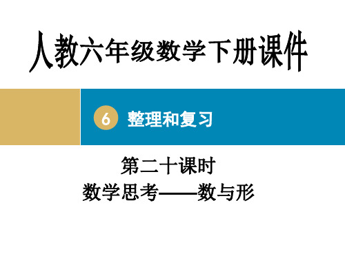 人教六年级数学下 整理和复习第二十课时