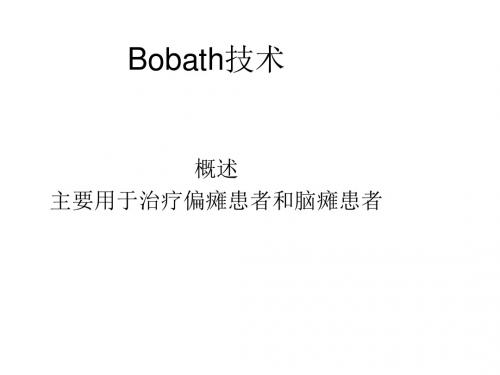 《Bobath技术方案》PPT课件