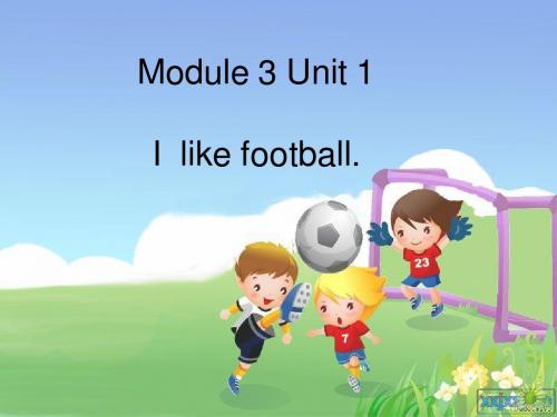 Module 3 Unit 1 I like football.