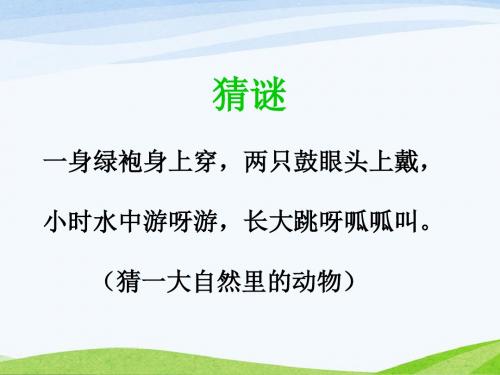 粤教版一年级上册道德与法治9《亲亲大自然》课件