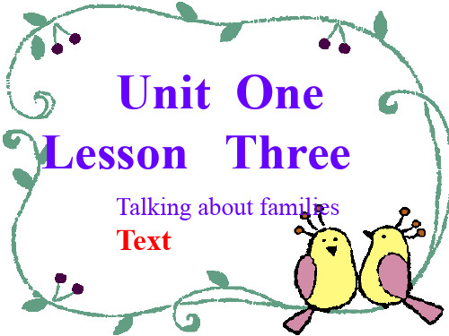 Lesson3TalkingAboutFamilies