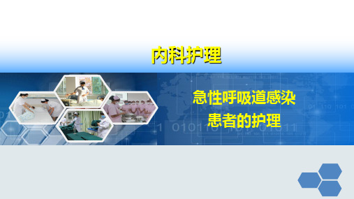 《内科护理学》课件——急性呼吸道感染病人的护理