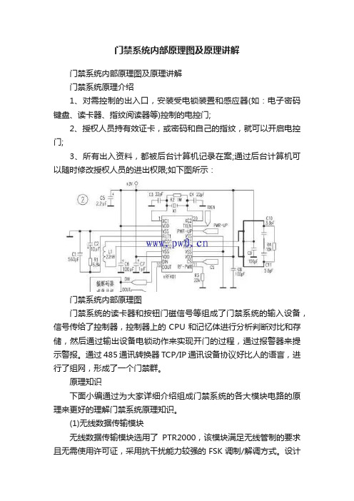 门禁系统内部原理图及原理讲解