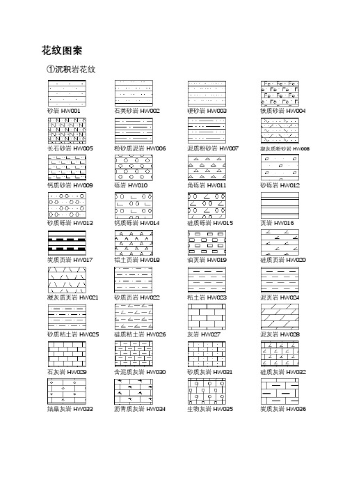 地质图图例花纹