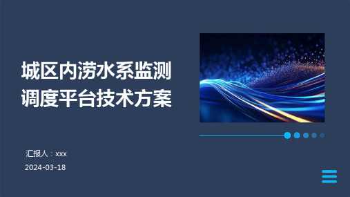 城区内涝水系监测调度平台技术方案