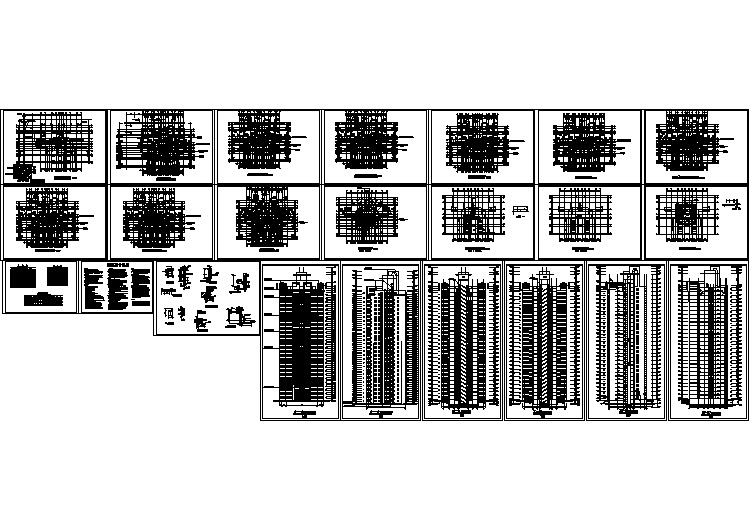 某地28层点式住宅楼建筑设计图（全套）