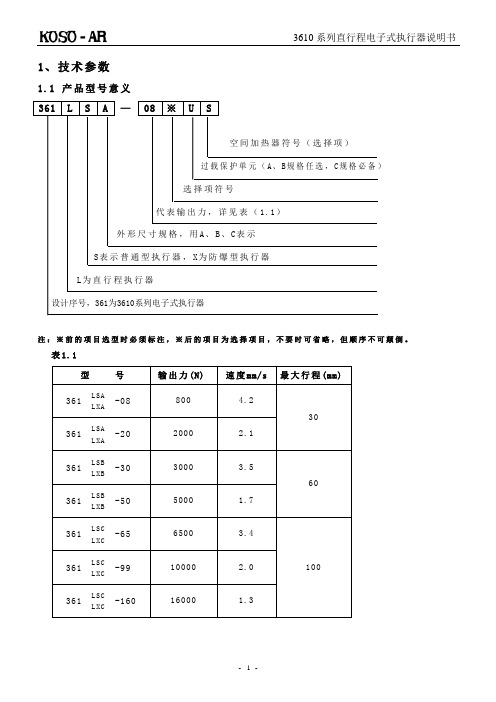 3610L说明书