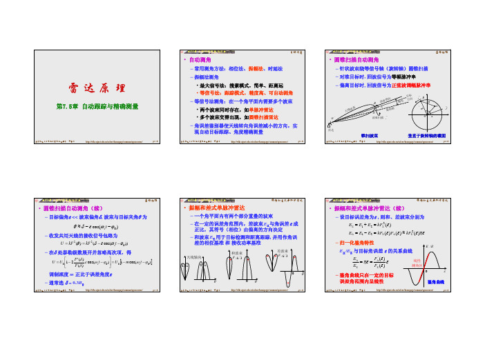 南京理工大学雷达原理课件6.5&7.5章