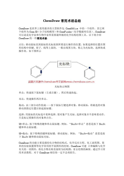 ChemDraw常用术语总结