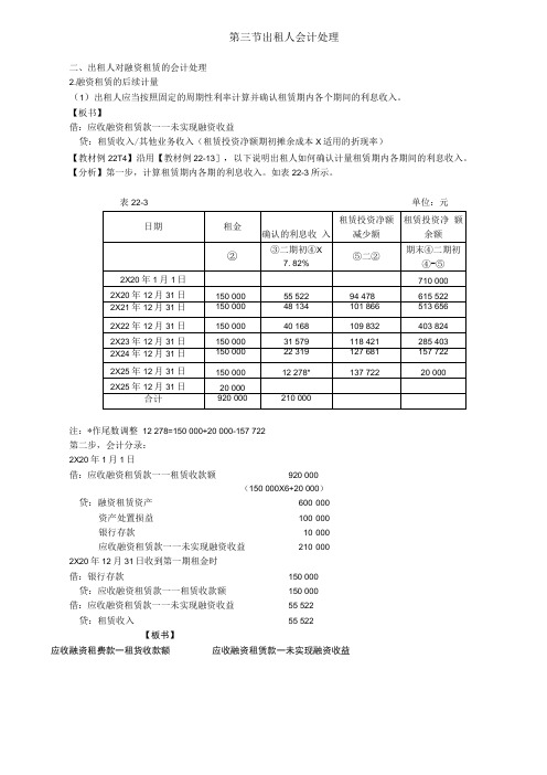 第A138讲_出租人对融资租赁的会计处理(2),出租人对经营租赁的会计处理