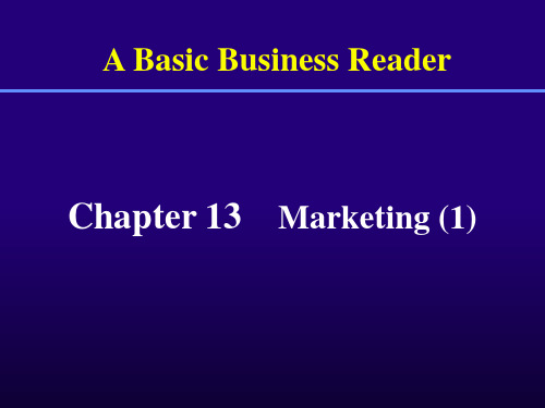 商务英语基础教程13ppt课件