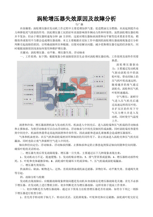 涡轮增压器失效原因及故障分析