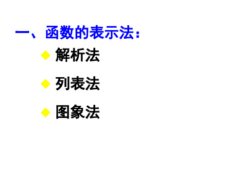 【最新】课件-3.1.2函数的表示PPT