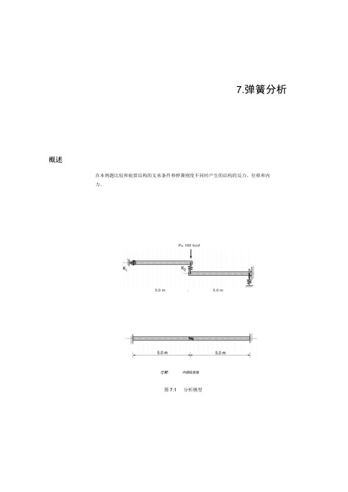 跟MIDAS学结构力学弹簧分析