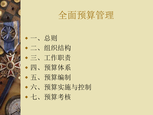 全面预算管理(ppt 12页)