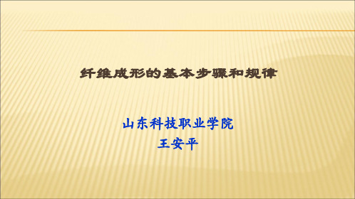 纤维成型步骤和规律