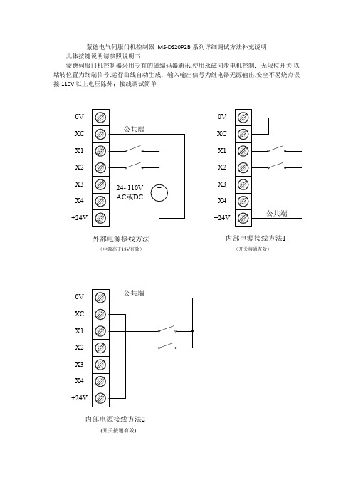 门机调试方法