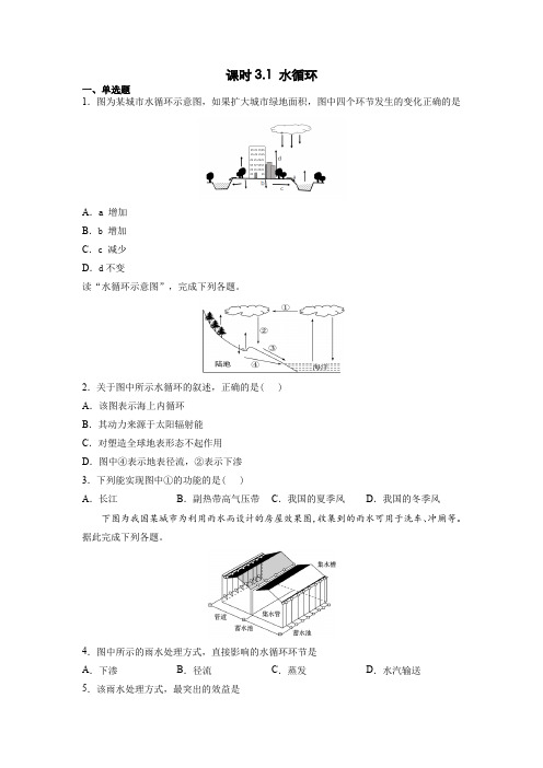 3.1《水循环》练习题