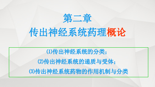 传出神经系统药理概论