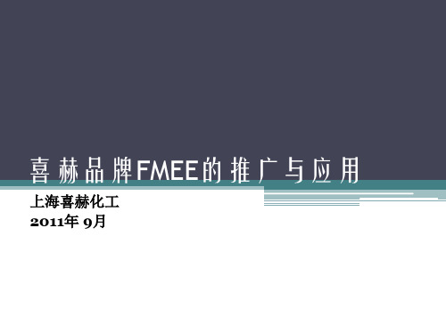 喜赫品牌FMEE的推广与应用