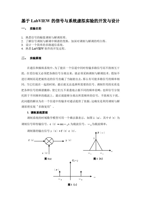 基于LabVIEW的信号与系统虚拟实验的开发与设计