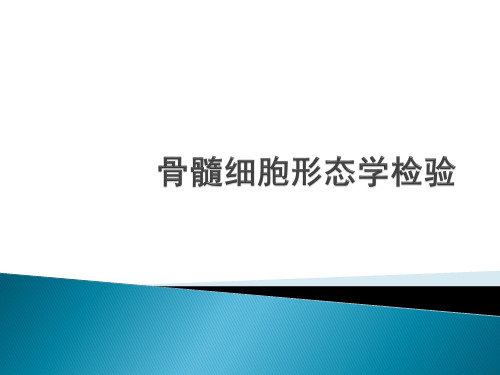 骨髓细胞形态学检验-精品医学课件