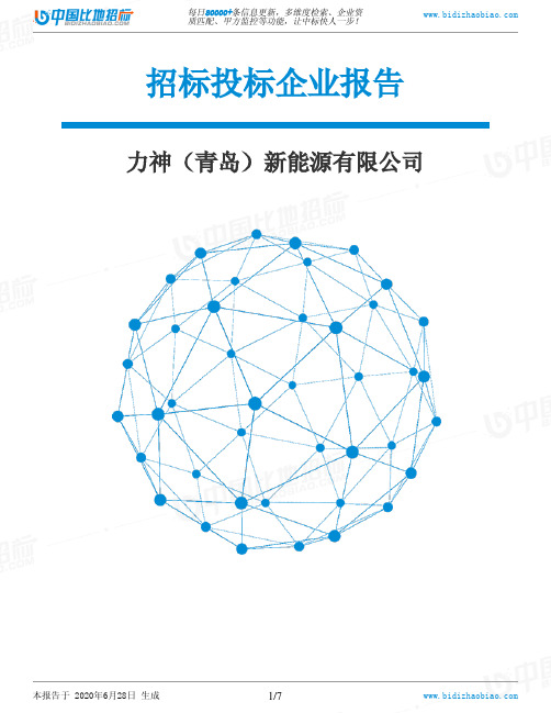 力神(青岛)新能源有限公司-招投标数据分析报告