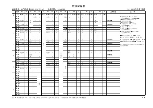 班级名称：电气信息类2010-22班(27人)    班级代码：101040122