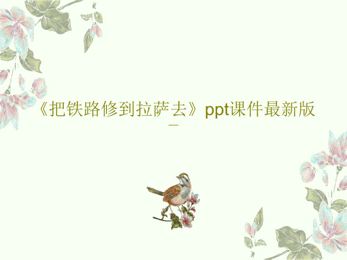 《把铁路修到拉萨去》ppt课件最新版PPT文档44页