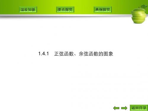 1.4.1 正弦函数、余弦函数的图象