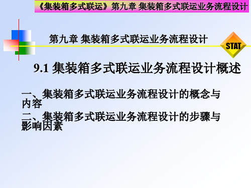 集装箱多式联运业务流程设计