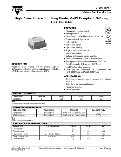 VSML3710-GS18资料