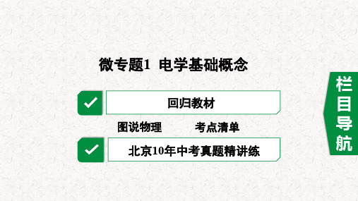 最新人教版2020届中考物理总复习课件电学专题PPT