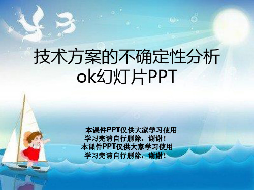 技术方案的不确定性分析ok幻灯片PPT