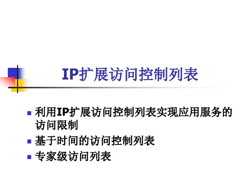 IP扩展访问控制列表.ppt