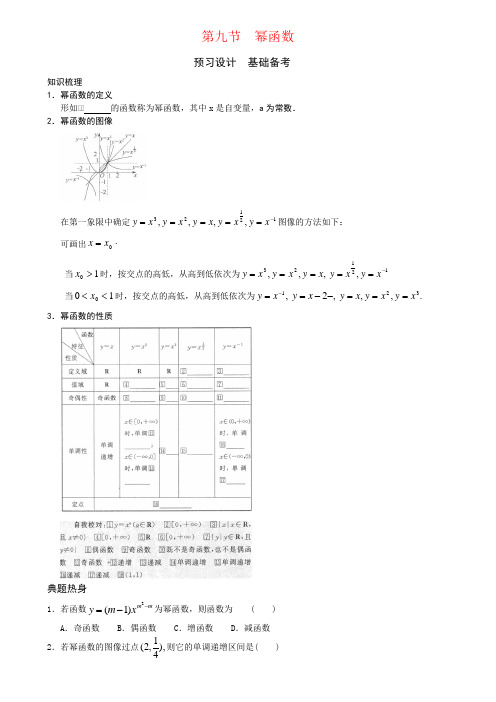 第九节 幂函数-高考状元之路