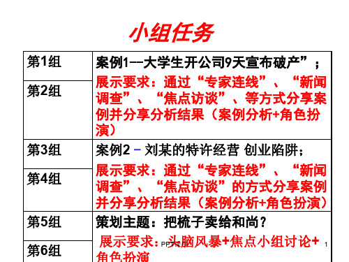 创业案例分析案例分析  ppt课件