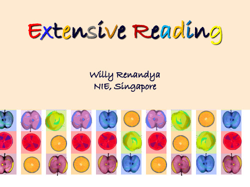 Lecture 7 - Extensive Reading