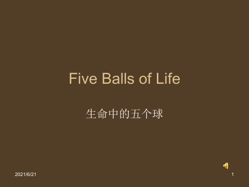 five balls of life    中英文