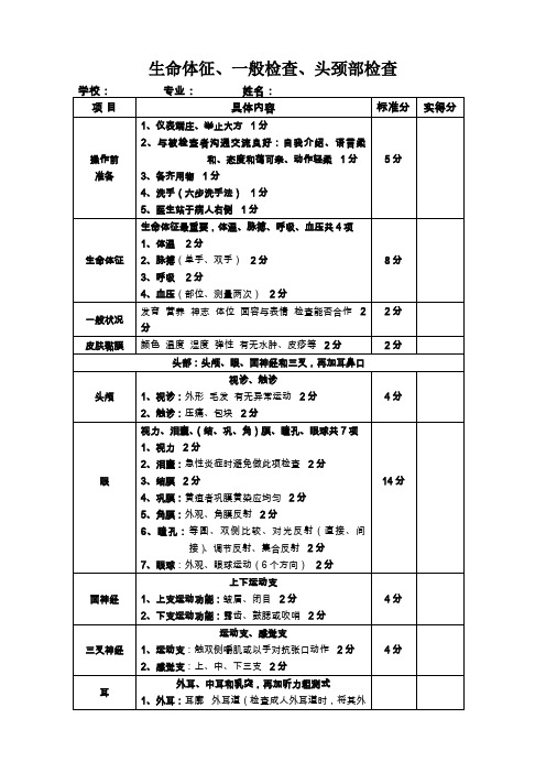 体格检查(6项)