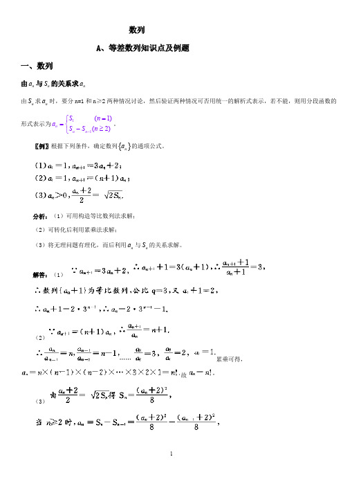 (完整版)等差数列练习题有答案