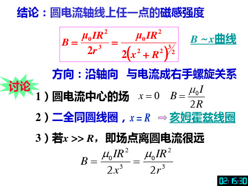 稳恒磁场  安培环路定理