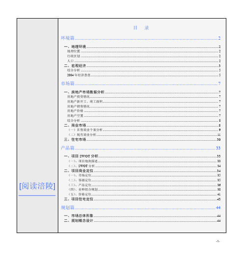 涪陵商业项目市场定位