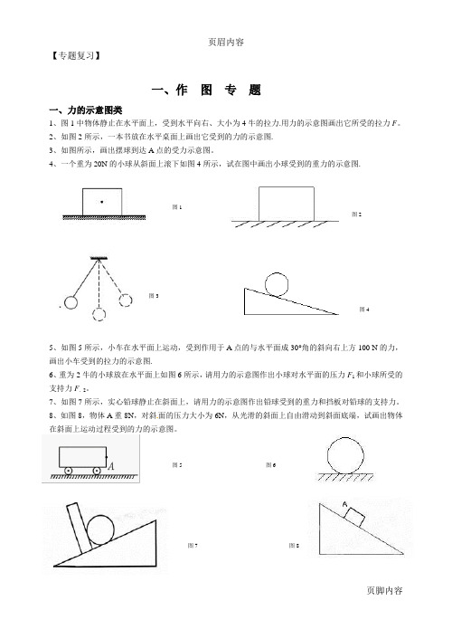 八年级物理(下)期末专题复习(新人教版)