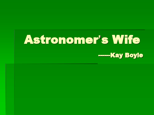 Astronomers Wife