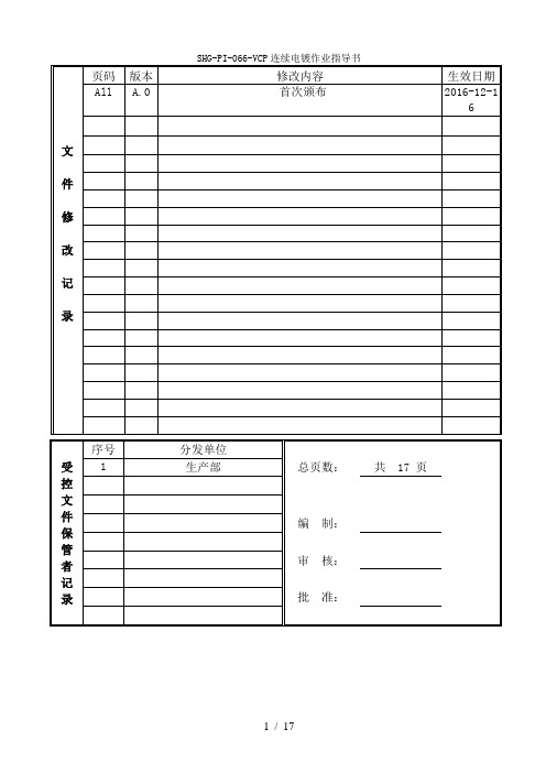 SHG-PI-066-VCP连续电镀作业指导书4