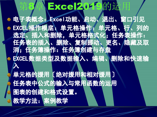 第8章Excel2003的使用ppt课件