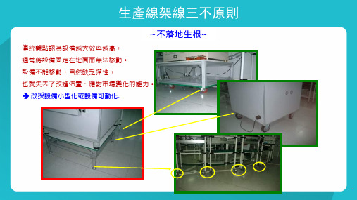 生产线架线三不原则及工厂布局Layout