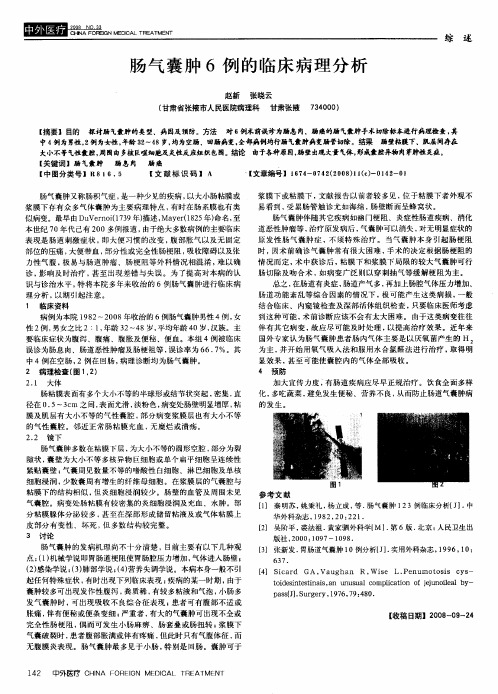 肠气囊肿6例的临床病理分析