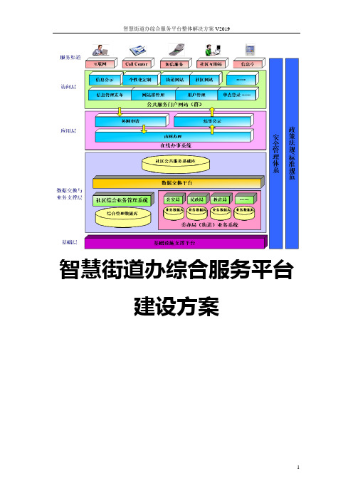 智慧街道办综合服务平台建设方案